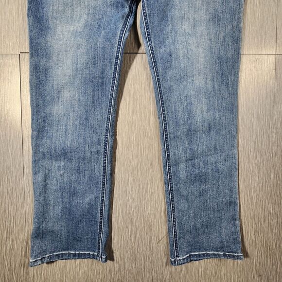 Democracy Jeans Womens 10 Blue Straight Ab Solution Stretch Medium Denim - Picture 2 of 12